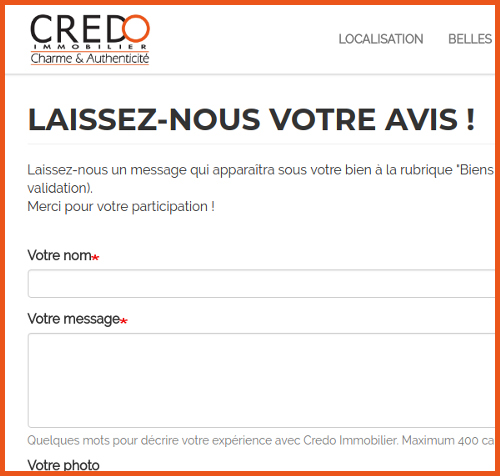 credo site web responsive